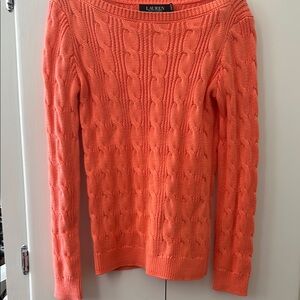 Lauren Ralph Lauren Orange Crew Neck Sweater